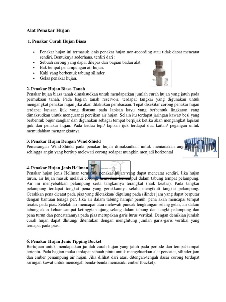 Alat Penakar Hujan