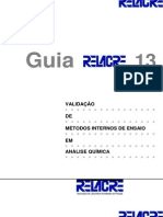 Validação de métodos internos de ensaios químicos