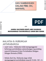 Sumbangan Malaysia Dalam PBB, OIC, Komanwel - Fakrul & Nazneen