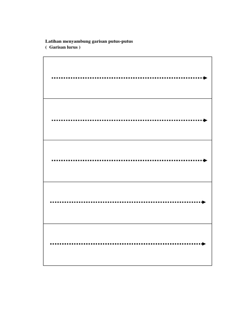 Latihan Menyambung Garisan Putus-putus