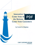 Innovation Starts With Customers