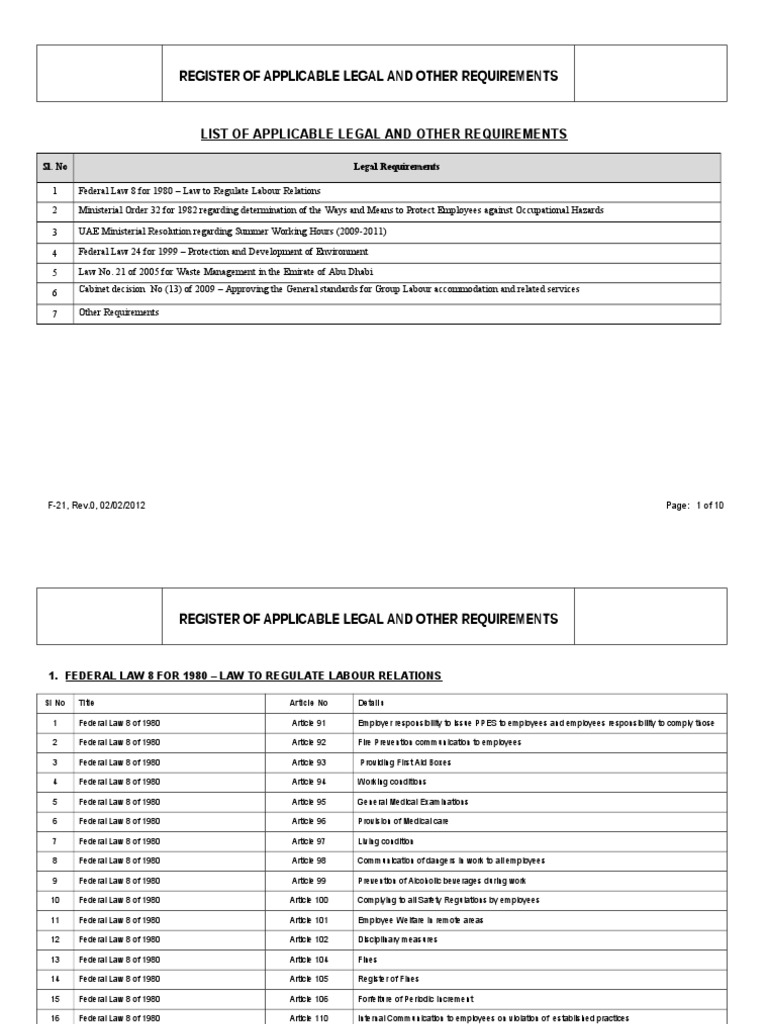 Legal Register PDF