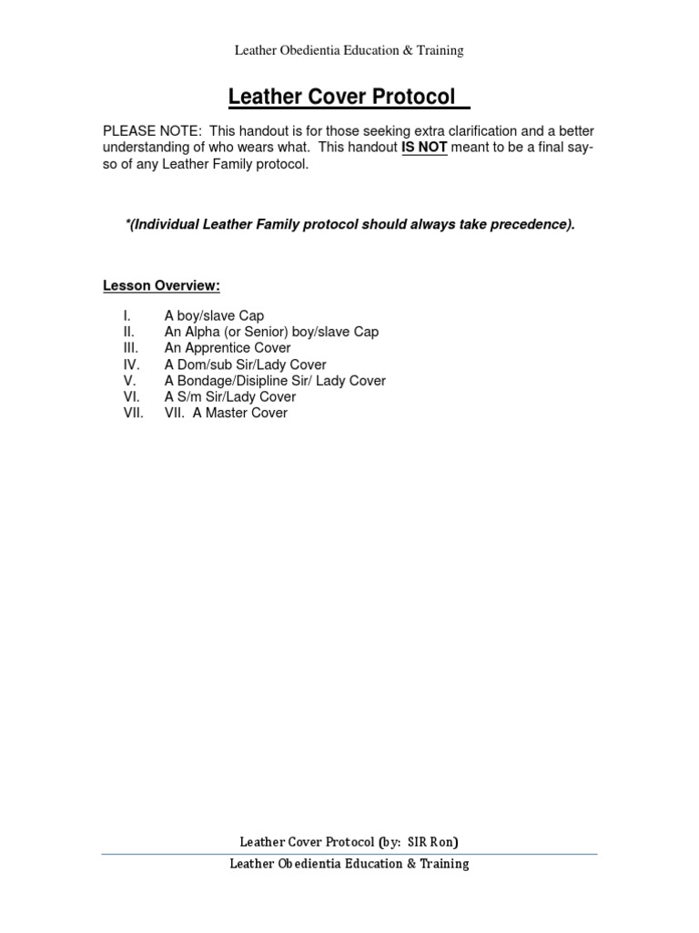 Proper Cover Protocol PDF Military Uniforms Dress Codes