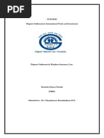 Dispute Settlement in Marine Insurance