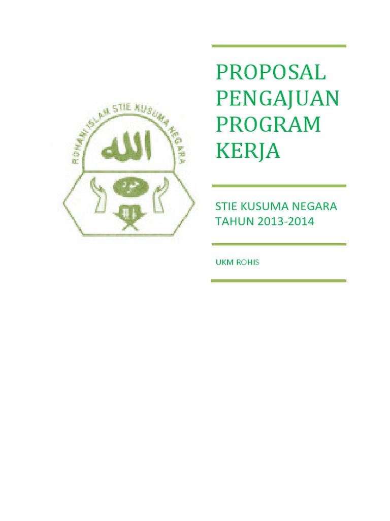 Proposal Pengajuan Program Kerja | PDF