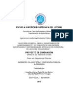 Escuela Superior Politécnica Del Litoral: Ingeniero en Auditoría Y Contaduría Pública Autorizada