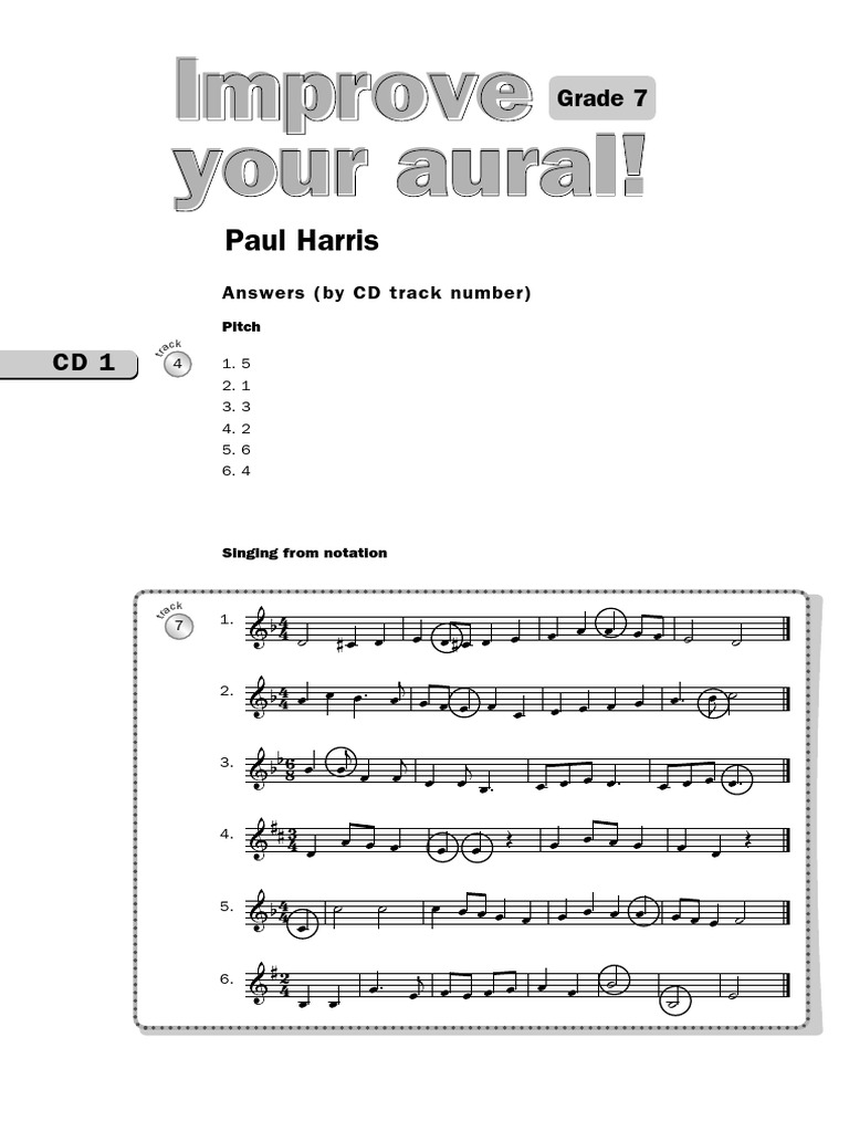 Specimen Aural Tests, Grade 7 With Audio: New Edition From 2011 - Foto 4