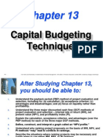 502331 Capital Budgeting Techniques Pp13