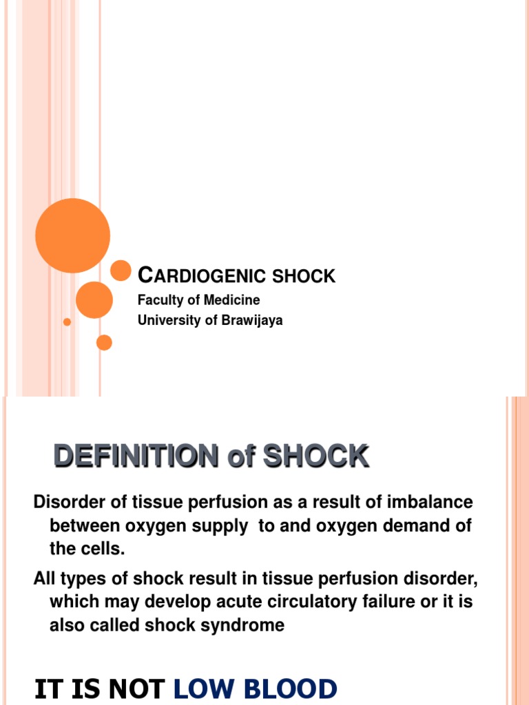 Understanding Cardiogenic Shock: Causes & Treatment | PDF | Shock ...