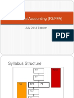 Financial Accounting (F3/FFA) : July 2012 Session