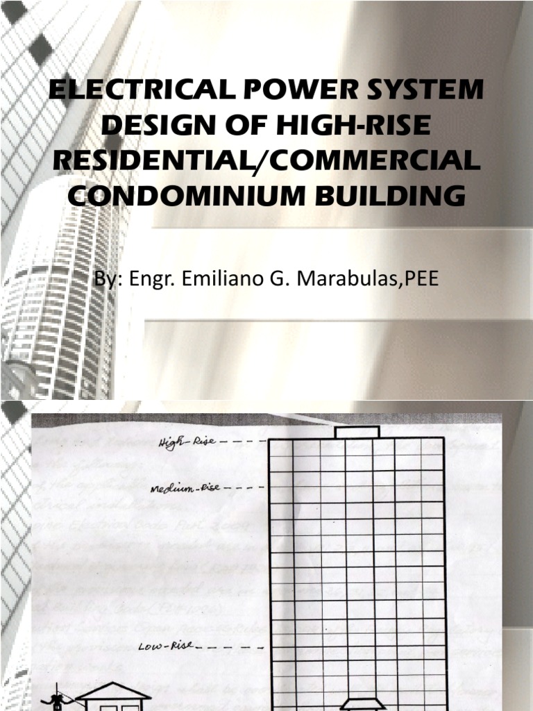 High-Rise Electrical System Design Guide | PDF | Electric Motor | Architect