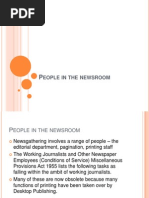 People in the Newsroom