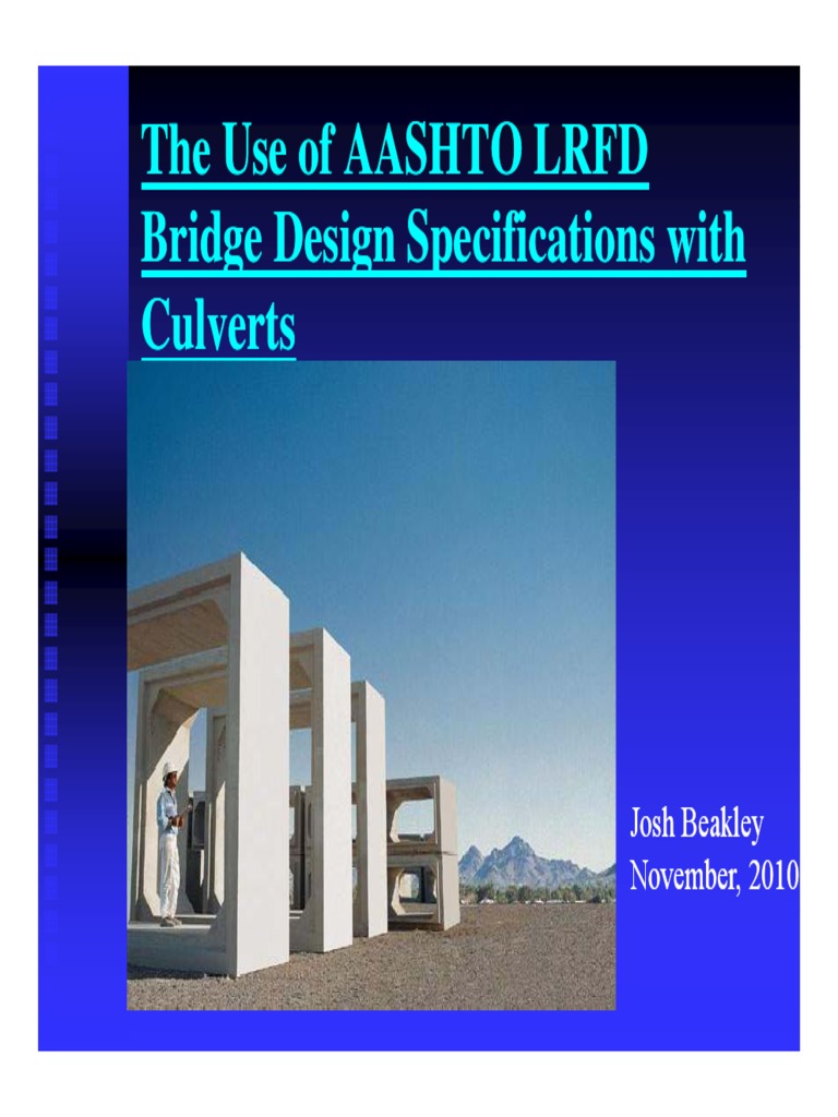 AASHTO LRFD Bridge Design With Culvert PDF