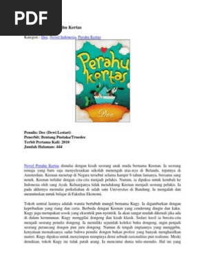 Sinopsis Novel Perahu Kertas