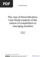 Download The Case of Diversification - Case Study Analysis of the Nature of Competition in Emerging Markets by b-amit SN21566417 doc pdf