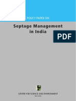 Policy Paper On Septage Management in India - CSE