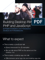 Building Desktop RIAs with PHP and JavaScript