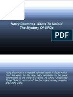 Harry Coumnas Wants To Unfold The Mystery of UFOs