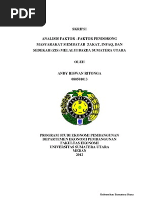 Skripsi Zakat Profesi Pdf Ide Judul Skripsi Universitas