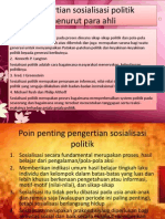 Pengertian Sosialisasi Politik Menurut para Ahli