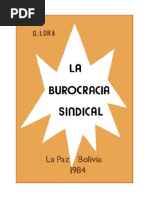 La Burocracia Sindical