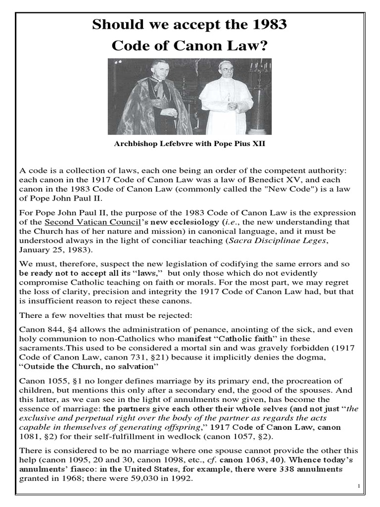 Canon Law Catastrophe Canon Law Catholic Church