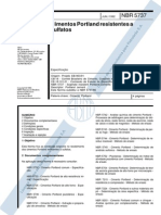 NBR5737_1991 - Cimentos Portland Resistentes a Sulfatos - Es