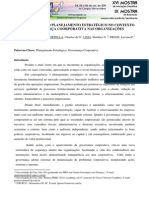 A Importância Do Planejamento Estratégico No Contexto Da Governança Corporativa Nas Organizações