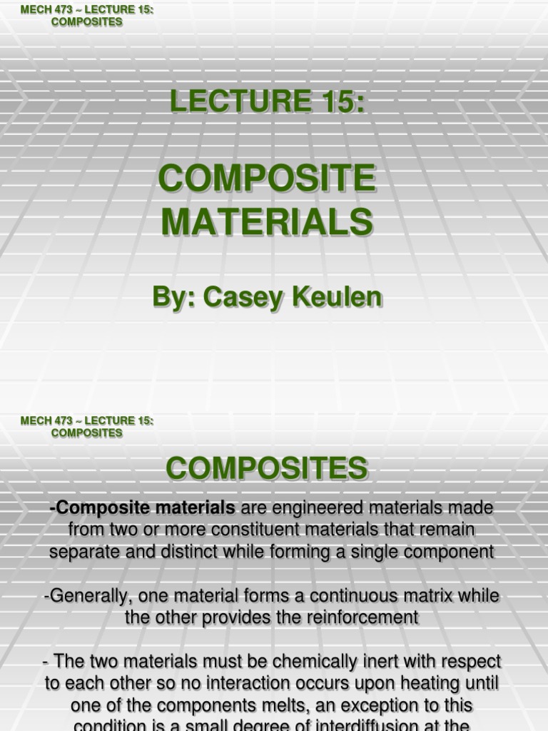 Overview of Composite Materials | PDF | Composite Material | Fiberglass