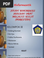 Download Study biofarmasi sediaan obat melalui kulit perkutan by Fathia Nurhasana SN215697312 doc pdf