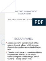 Product Concept - Solar Panels