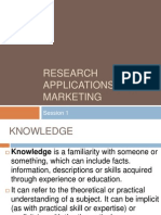 Research Applications for Marketing(1)