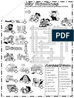 Using The Words in The Box, Write The Correct Words in The Numbered Grid Below and Then Match Them With The Pictures