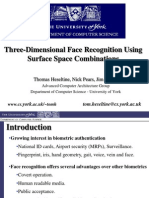 Three-Dimensional Face Recognition Using Surface Space Combinations
