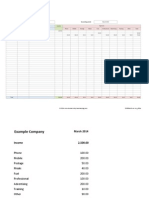 Simple Bookkeeping Spreadsheet V 1.0