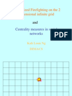 Generalized Firefighting On The 2 Dimensional Infinite Grid: Centrality Measures in Social Networks