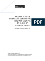 Manual Programacion Calendario Pagos y Ajustes PCA SIAF