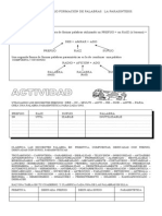 Formación de Palabras Parasintesis Guia