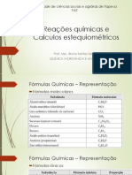 Reações Químicas e Cálculos Estequiometricos