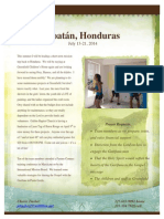 Honduras April 2014 Newsletter