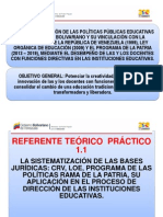 1.1  POLÍTICAS PÚBLICAS EDUCATIVAS