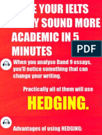 Make Your IELTS Essay Sound More Academic With HEDGING