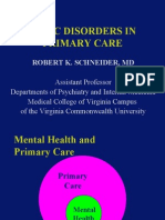 Panic Disorders in Primary Care