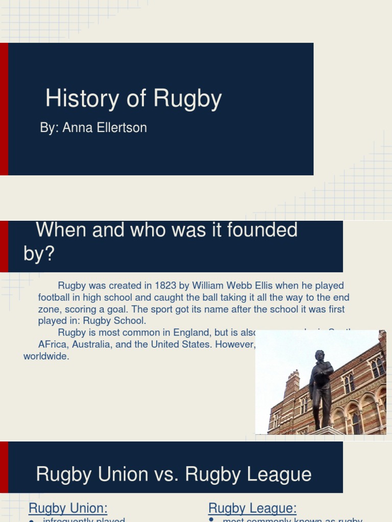 Origins and History of Rugby | PDF | Rugby Union | Rugby League