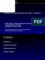 Models of Information Security Analysis