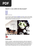 Estilos de decoração