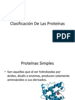 Clasificación De Las Proteínas