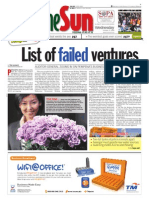 Thesun 2009-10-21 Page01 List of Failed Ventures