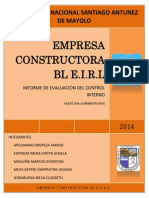 Control Interno Constructora BL