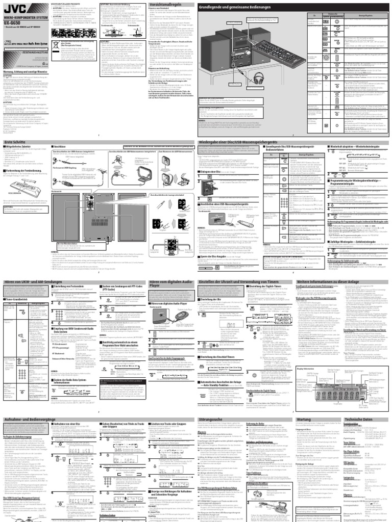 JVC Ux g650 | PDF